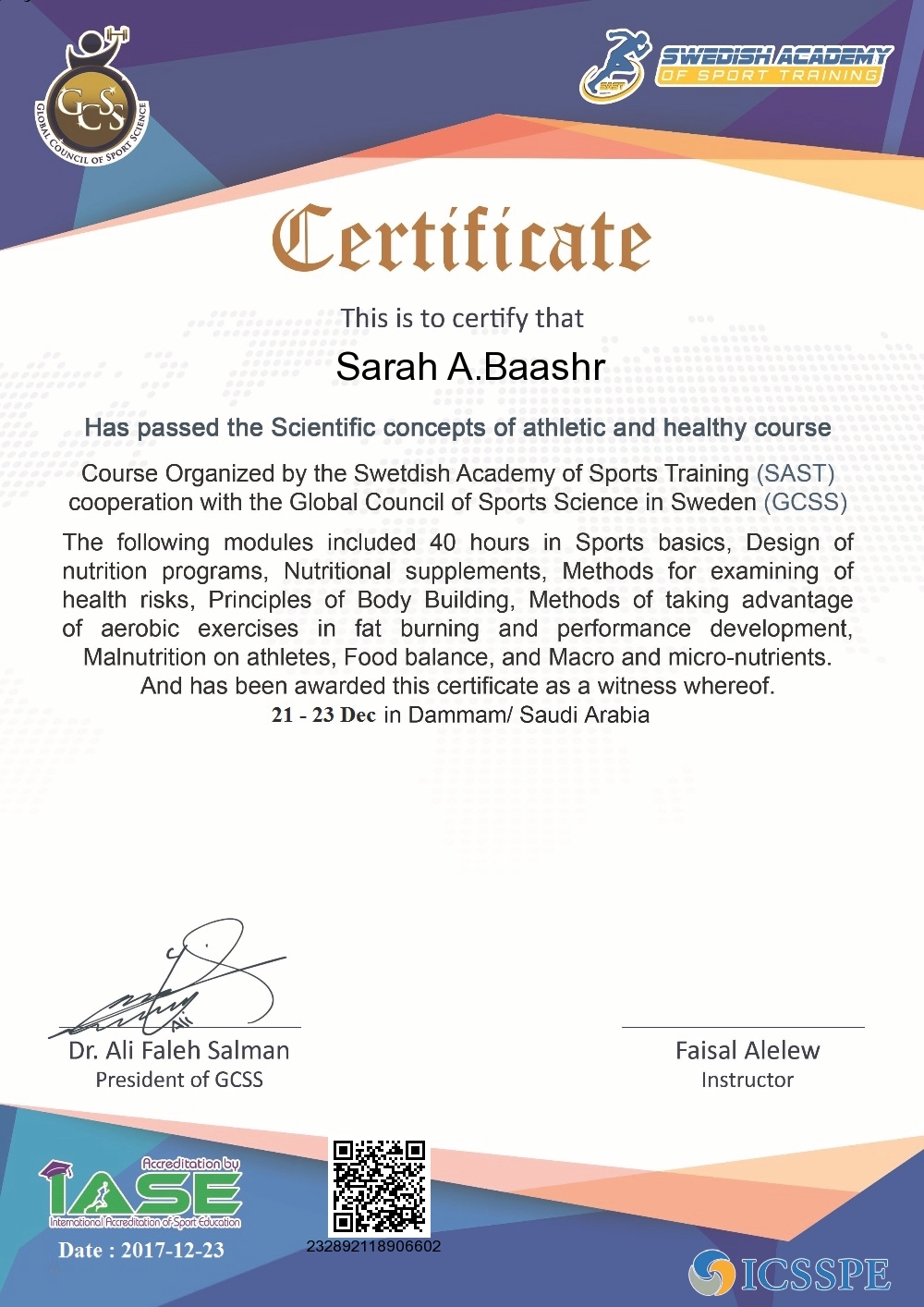 Sarah A.Baashr